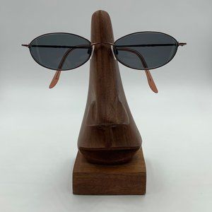 Lauren Hutton Metal Bronze Oval Sunglasses Frames